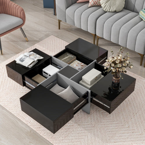 The Obsidian Square Concealment Coffee Table
