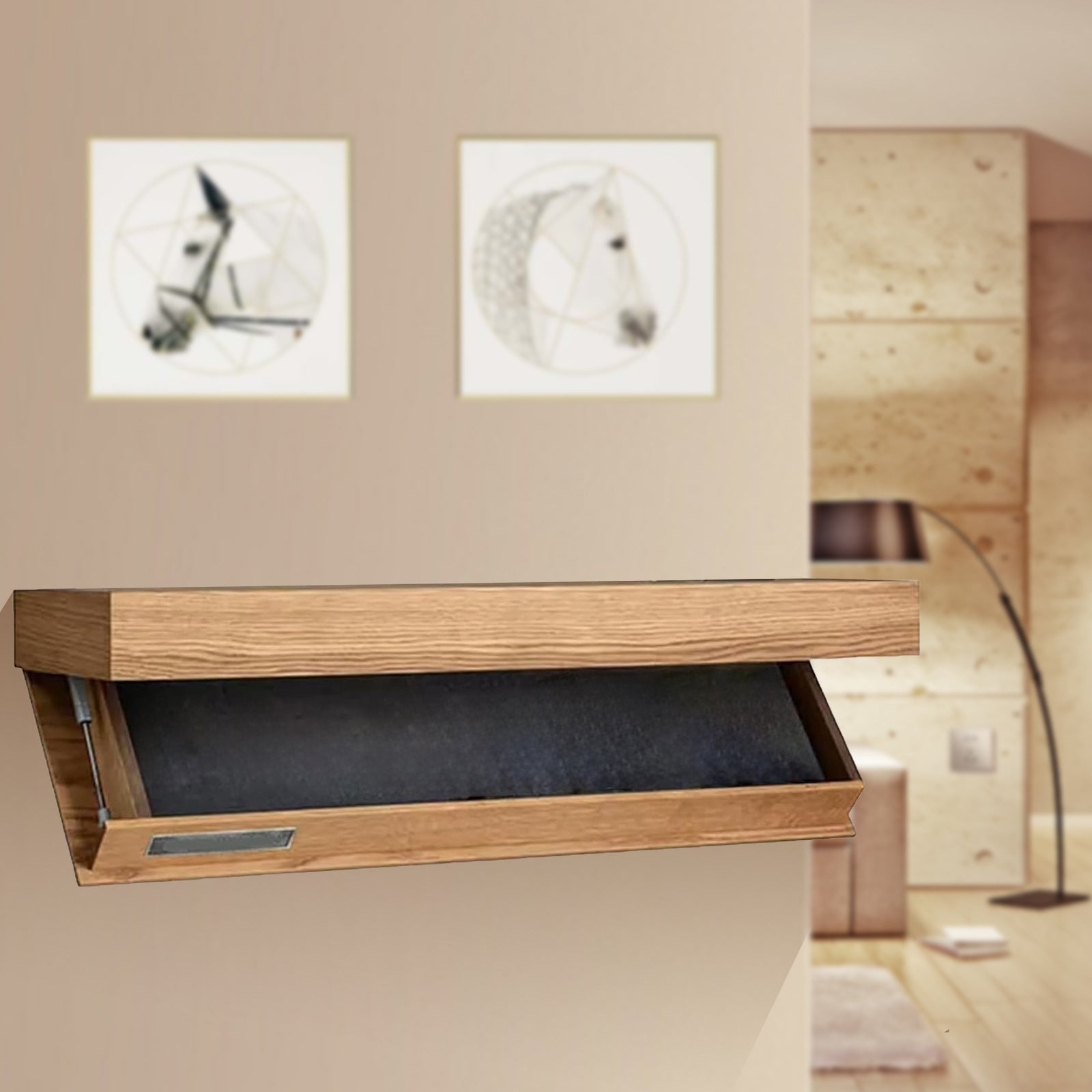 The Artisan Floating Concealment Shelf